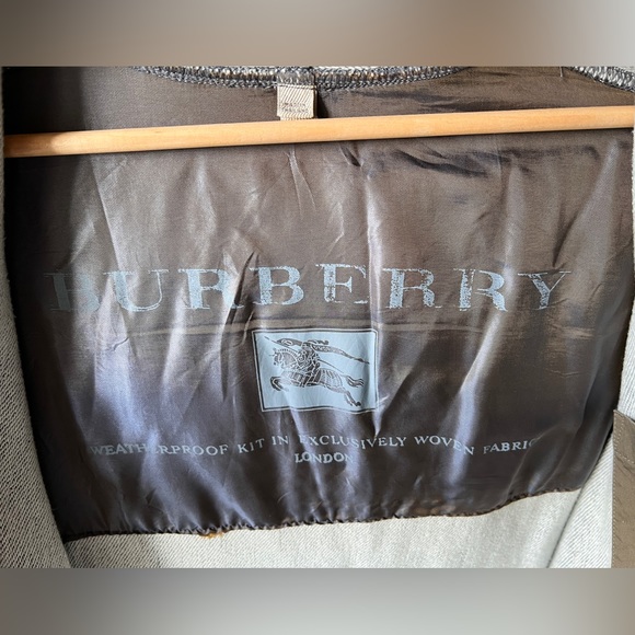 BURBERRY PARKA men’s olive green LINED Sz M - Picture 5 of 12